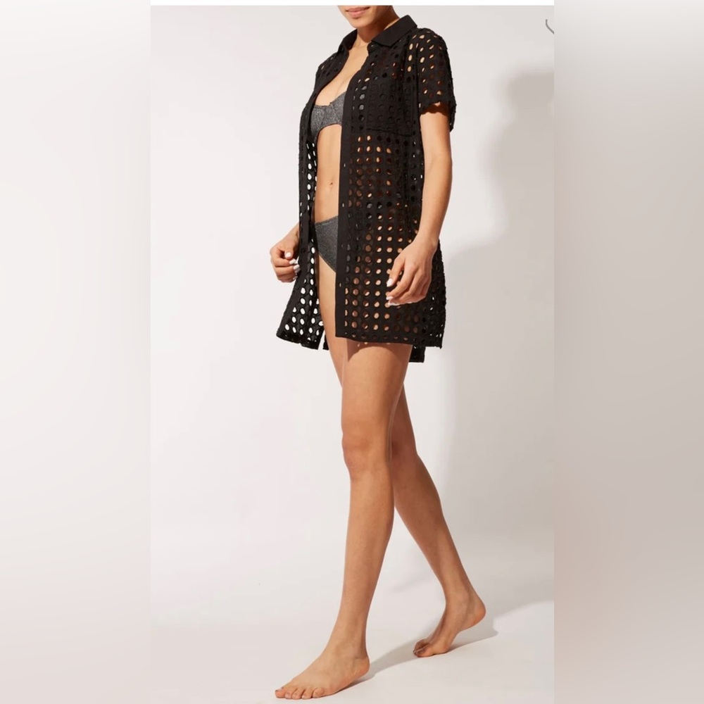 Solid & Striped Black Cabana Dress